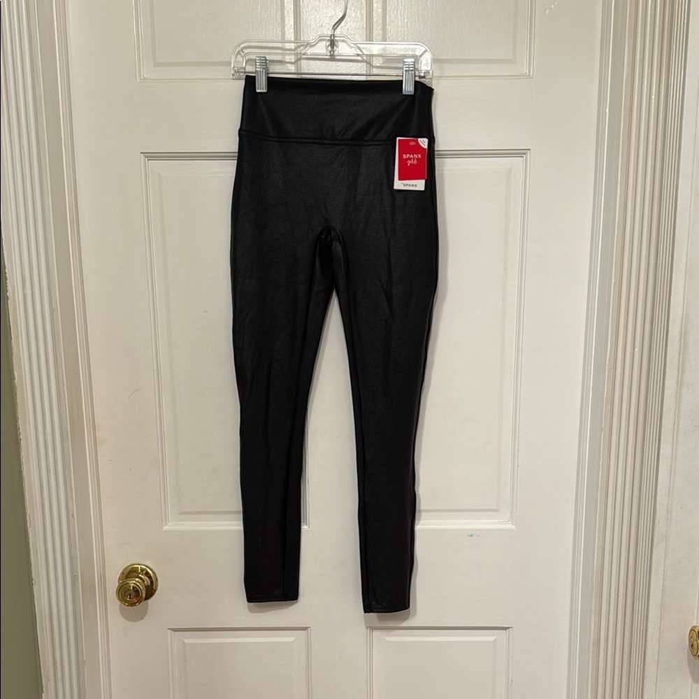 Faux Black Leather Leggings